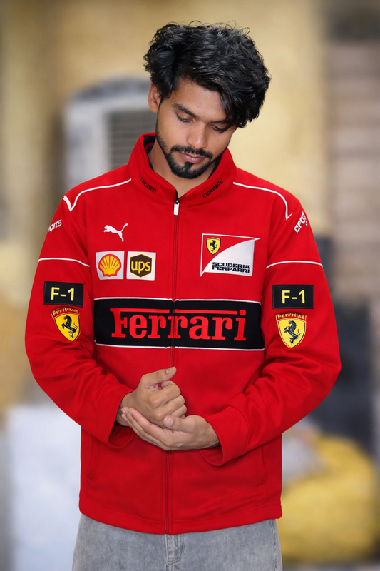 F1 Red ferrari racing jacket premium