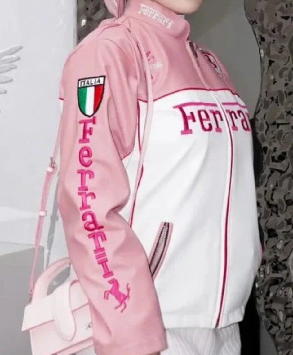 F1 Ferrari pink unisex jacket