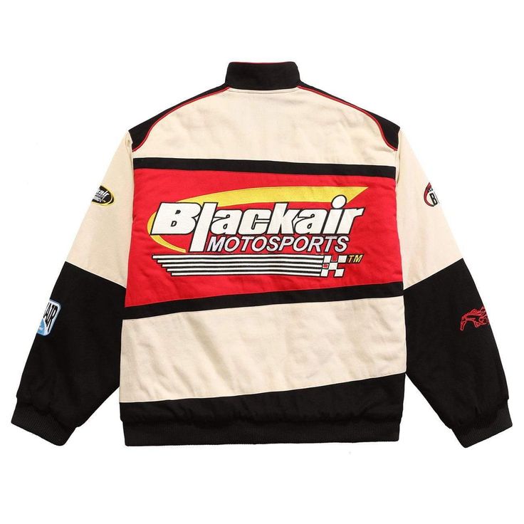 F1 Blackair beige red unisex racing jacket