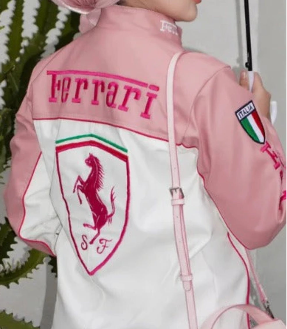 F1 Ferrari pink unisex jacket