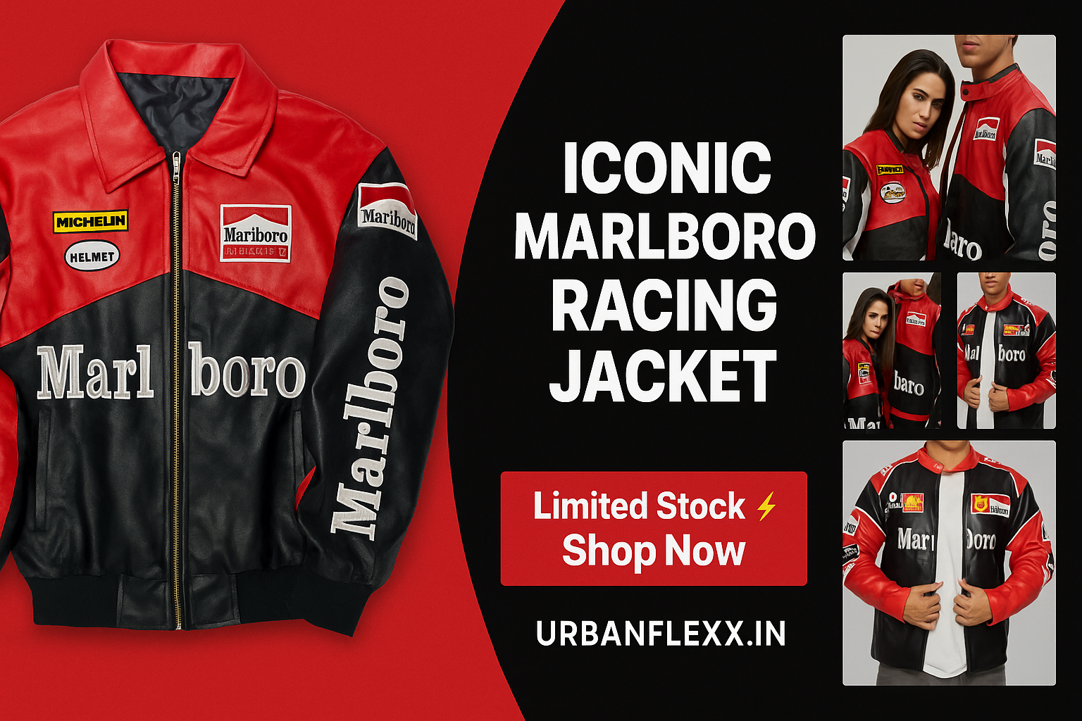 Marlboro leather jacket premium