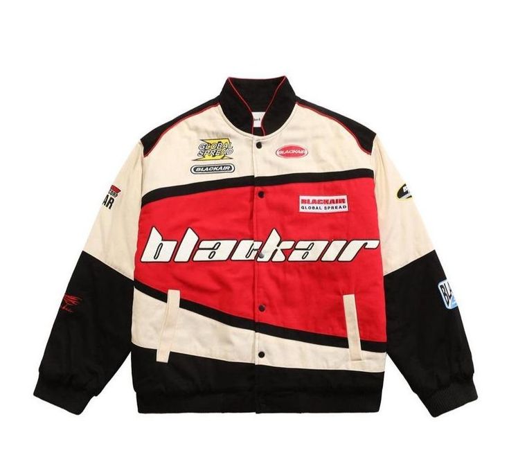 F1 Blackair beige red unisex racing jacket