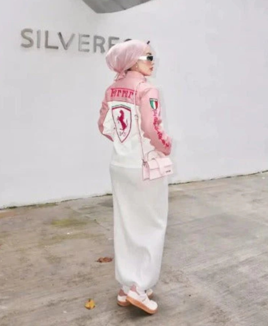 F1 Ferrari pink unisex jacket